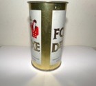 Fox Deluxe Beer 12 Oz Falt Top Can Unlisted Waukesha  Wisconsin Grade 1-