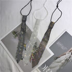 Lady Adjustable Rhinestone Ties Necktie Crystal Necklace Shirt Accessories Chic