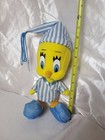 Looney Tunes Wb Tweety Bird In Pajamas Plush Stuffed Animal Doll Toy 12 
