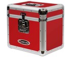 Odyssey Klp2red Krom Stackable Record Case For 70 12  Vinyl Records   Lps  red 