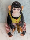 Vintage Daishin Musical Jolly Chimp Clapping Cymbal Monkey W box - Not Working