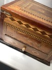 Victorian Inlay Antique Sewing Box Very Rare