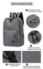 Men   s Nylon Backpack Laptop Travel School Business Casual Bookbag Daypack Bag Us
