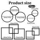 20 Pcs Fish Feeding Ring  Aquarium Floating Plant Barrier Feeding Ring For Fi   