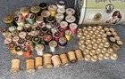 Vtg Belding Corticelli Thread Lot Wood Spools Bobbins Mixed Lot