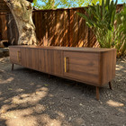 79  Modern Low Profile Tv Stand Media Console Entertainment Center Wood Cabinet