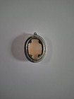 Shell Cameo Pendant Brooch Sterling Silver Jewelry Vintage Antique Victorian