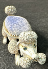 Mid-century Signed Florenza Poodle Dog Pin Cushion Bobble Head Vtg Sewing 50 s