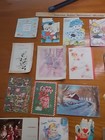 Vintage 1960s 35 Pc Greeting Card Lot 10 Used Good Condition