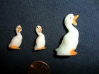 Vintage Plastic Miniature Duck 1 1 2  X 1 2  And Babies 3 4  X 1 2 