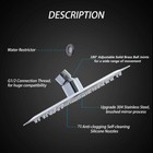 8in Round   Square Rainfall Shower Head Chrome Stainless Steel Bath Rain Sprayer