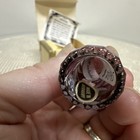 Heirloom Editions Lavender Crystal Glass Sewing Thimble Made In Germany Original