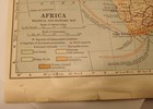 Antique Africa Political Economic Ginn   Company 1890s Full Color Map 11 5  X 9 