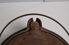 Vintage Wagner Ware Cast Iron Waffle Iron High Base No  8 Iron Handles Metal