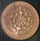Bronze Hawaiian Bicentennial   American Revolution Commemorative Medallion 2m-29