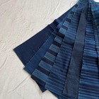 Indigo Dye Fabric 10 Piece Patchwork Set Vintage Japanese Handmade Cotton