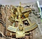 Vintage Marine Collectible Brass German Nautical Sextant W out Wooden Box