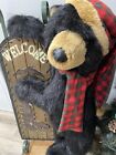 Dan Dee Collector s Choice Vtg Rare Black Bear Welcome Sign 42   