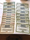 Tobacco Products Corporation Virginia Set Of 17 Different Stock Certificates Vg