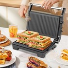 Vivicreate 5 In 1 Panini Press   Indoor Electric 8 Inch  Stainless Steel