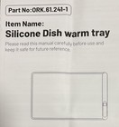 Food Warming Mat -electric Warming Tray With 16 x14 5  - 6-temp - New In Box