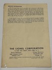 Lionel How To Operate  154 Crossing Signal Instruction Sheet - 1950