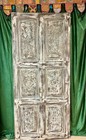 Vintage Carved Door     Rustic Solid Wood Boho Floral Farmhouse Barn Door 80
