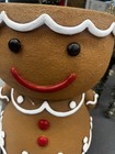 Tiktok Viral Gingerbread Girl Man Side Table Stool Christmas 2025 Rare Htf