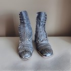 Victorian Women s Black Leather Button-up Boots 1900s Has A Criminal Story