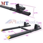 Clamp On Tractor Forks 60  4000lbs Pallet Forks Adjustable Bucket Forks