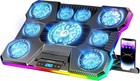 Laptop Cooling Pad  Rgb Lights Laptop Cooler 9 Fans For 15 6-19 3 Inch Laptop   