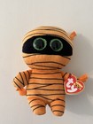 Ty Beanie Boos Plush Lot Of 5 Fox Slick Sherbet  Dog Haunt Owl Bat Mask Mummy