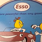 Vintage Esso Gasoline Sign - Oil Drop Gas Station Advertisement Porcelain Sign