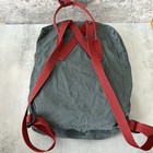 Fjallraven Kanken Backpack Gray With Red Straps Canvas