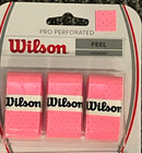 36 Brand New Wilson Perforated Pro Tennis Racquet Over Grips  Pink