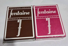 2 Decks Of Fontaine Raspberry   Fontaine Chocolate Playing Cards 