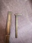 Antique 12 Inch Stanley Brass And Wood Ruler Excellent Condition