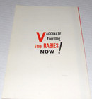 Vtg Rabies Booklet Vaccinate Your Dog Veterinary Medical Pamphlet Veterinarian