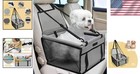 Petshome Dog Car Seat  Foldable Dog Car Booster Seat Waterproof Breathable Oxfor