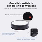 Turntable 15 20 22 30 45cm W multi Color Led Light New Rotating Display Platform