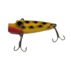 Vintage M w Powell Yellow   Black Cedar Stump Fishing Lure - 3  - 20g