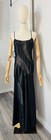 Vintage Fredericks Of Hollywood Size L Black Lingerie Dress Slip Nightgown Sheer