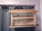 Rustic Barn Wood Birdhouse Hanging Bird Nesting House Veteran Made Reclaimed Woo