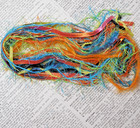 Fiber Yarn Sample Pack Bright Lights 12 Yd Craft Embellishments Stitch Weaving
