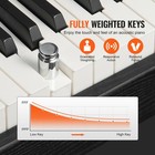 88 Key Fully Weighted Digital Piano Dual Keyboard Cabinet Bracket Bench