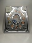 Nib Tiny Ideas Baby First Year Picture Frame Months Wall Metal Silver 12 