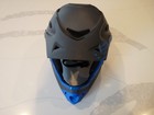 Demon United Podium Full Face Grey   Blue  Mountain Bike Helmet Lg W dustbag