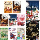  8 Pack Seasonal Garden Flags 28 X 40 Inch Double Sided Holiday Yard Classic