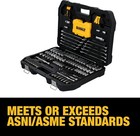 Dewalt 142pc Mechanics Tool Set 1 4 3 8 Drive Sae Metric Dwmt45425