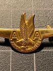 Vintage American Airlines Aa Junior Pilot Flight Attendant Metal Wings Pin